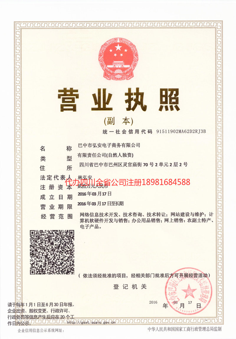 榆树榆树宏安电子商务有限公司